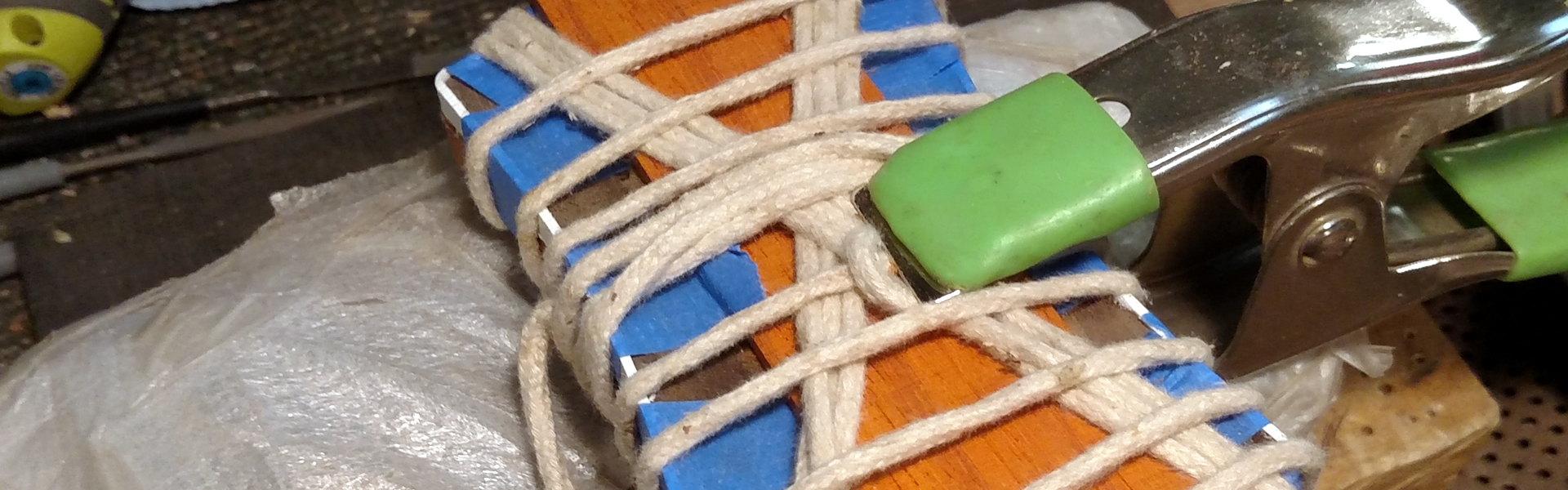 Binding the headstock