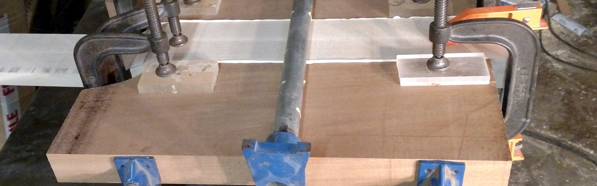 Gluing up a body blank