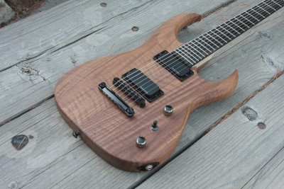 Templar Scimitar Prototype - 7 String Baritone - Click on picture for manual slideshow.