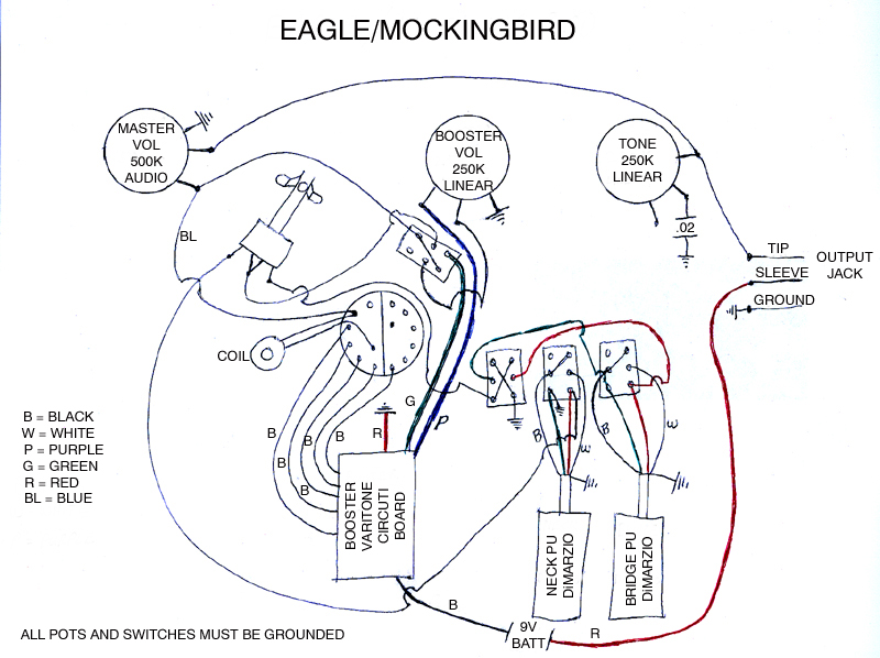 Bc Rich Mockingbird Wiring Diagram
